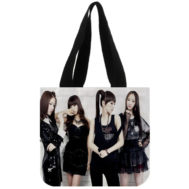 

Tote Bag Custom KPOP Sistar Reusable Handbag Women Shoulder Cloth Cotton Canvas Shopping Bags Customize Your Images