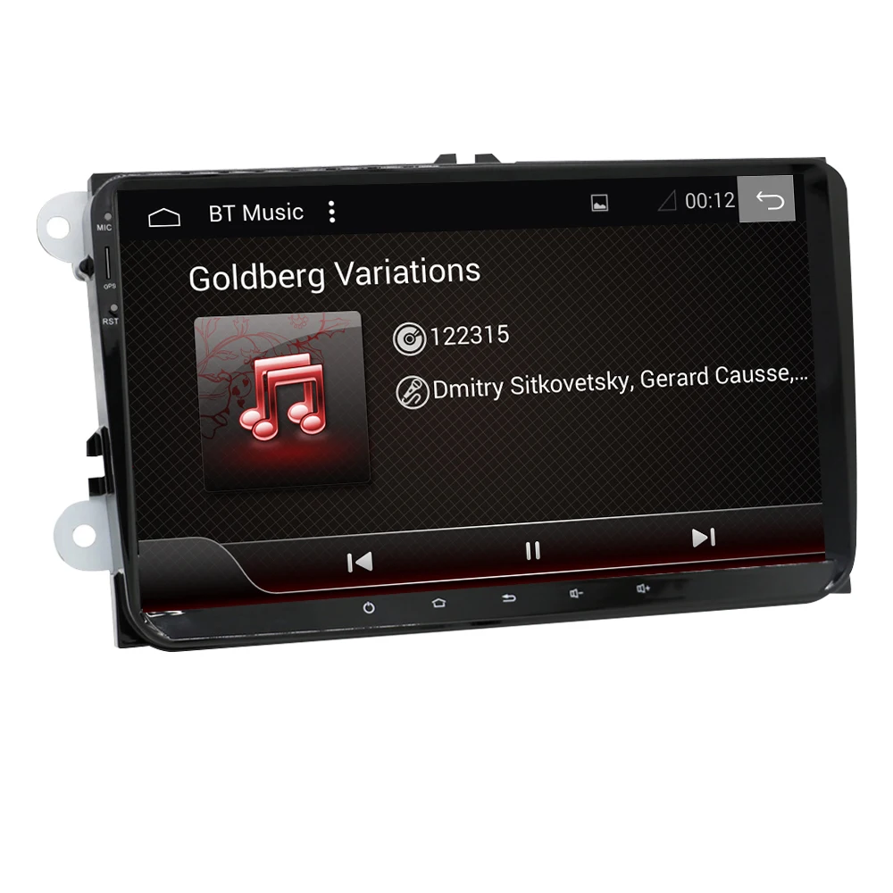 Clearance Eunavi Android 9.0 2 DIN Car GPS PLAYER for Seat Altea Toledo VW GOLF 5/6 Polo Passat B6 CC Tiguan Touran RADIO RK3399 4G+64G 2