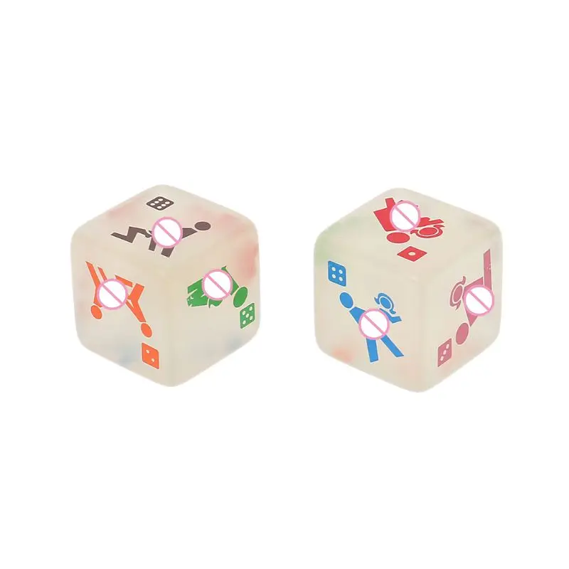 2 шт 25 мм фосфоресцирующие кубики для взрослых игра любовь секс кости ночной бар КТВ забавная игра кости