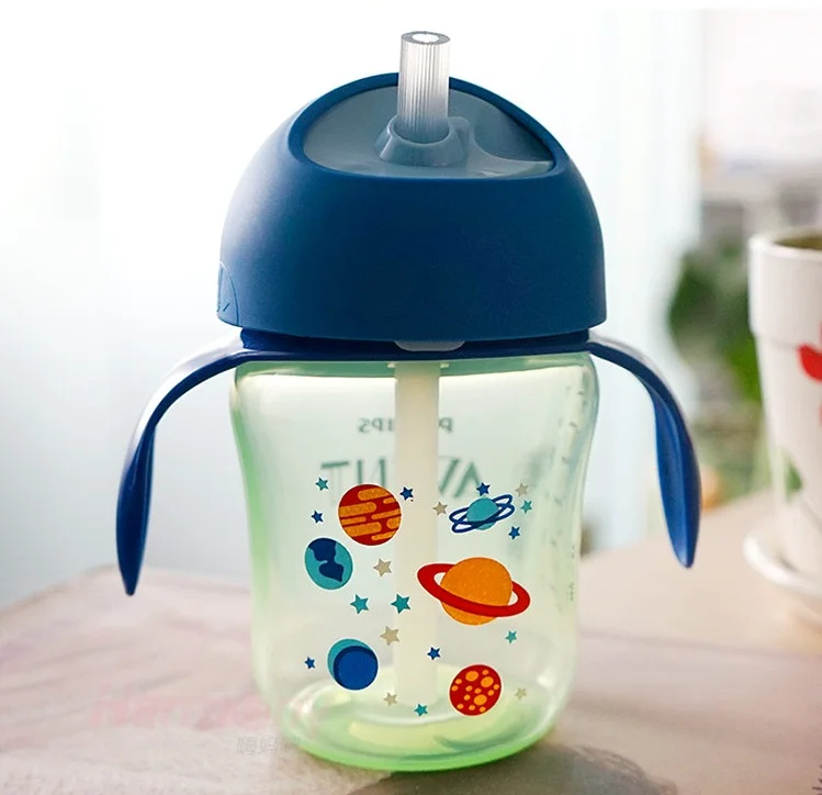 AVENT соломенная чашка Питьевая чашка 9-12 oz/260 ml-340 ml 12m+/18 m - Цвет: 12m