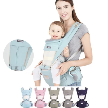 

Ergonomic Baby Carrier Infant Backpack Front Facing Sling Wrap Waist Stool Hands-free Shoulder Wrap Hipseat Carrier Travel 0-36M