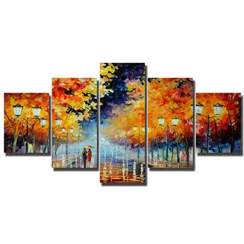 

Artryst HD Printed Canvas Posters Home Decor Framework 5 Pieces November Rain Wall Art Pictures Paintings For Living Room WY219
