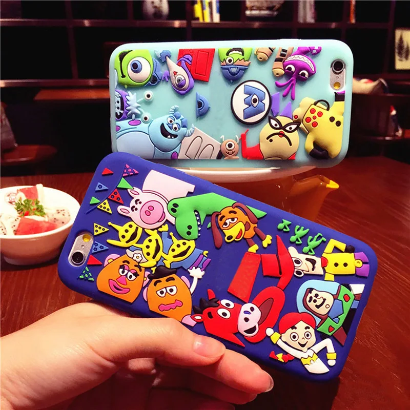 

3D Cute Cartoon Soft Silicon Case Cover Skin Shell For Samsung S6 S7 S8 S9 edge Plus C5 C7 C9 Pro J2 J5 J7 J330 J730 J7 Pro Note