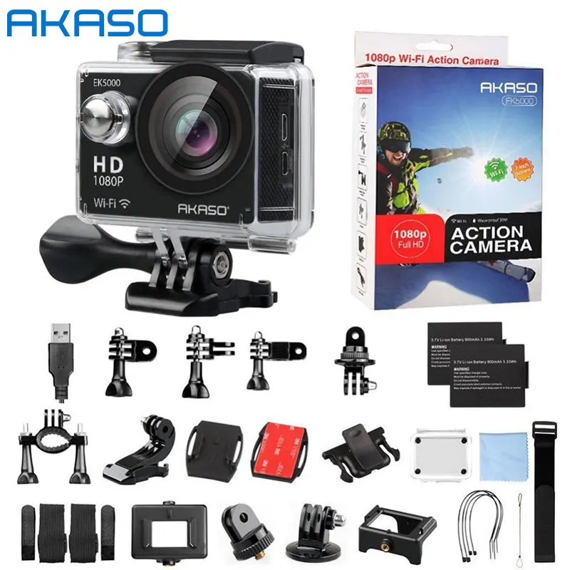 

EK5000 WIFI Outdoor AKASO EK5000 Action Camera Video Sports Camera wifi Ultra HD Waterproof DV 12MP 170 Degree Wide Angle