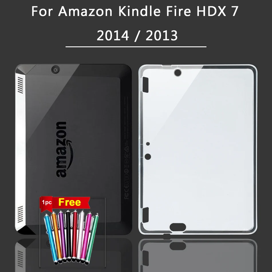 Классический мягкий чехол из ТПУ для Amazon Kindle Paperwhite 1 2 3 4 10th /Fire HD 7 8 10/Kindle Fire HDX 7 8,9 силиконовый чехол - Цвет: Fire HDX7