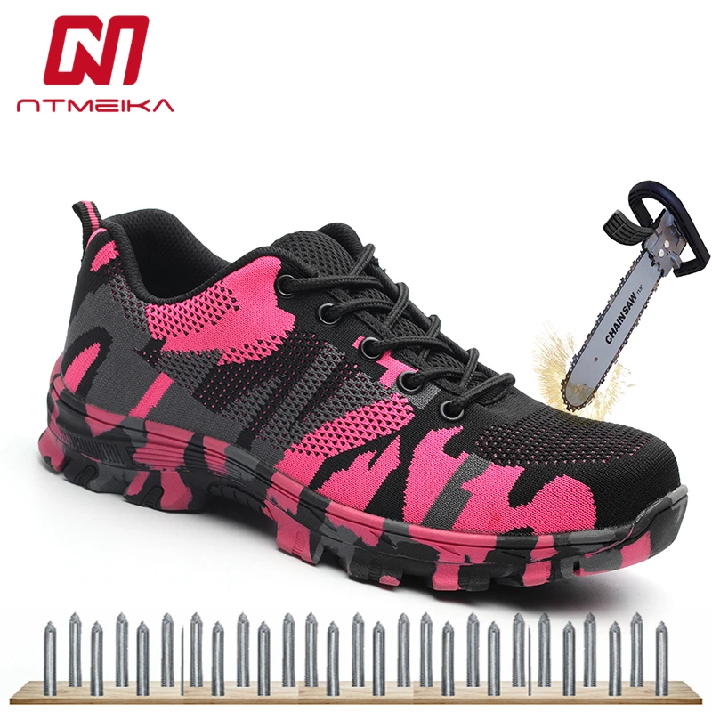 pink steel toe