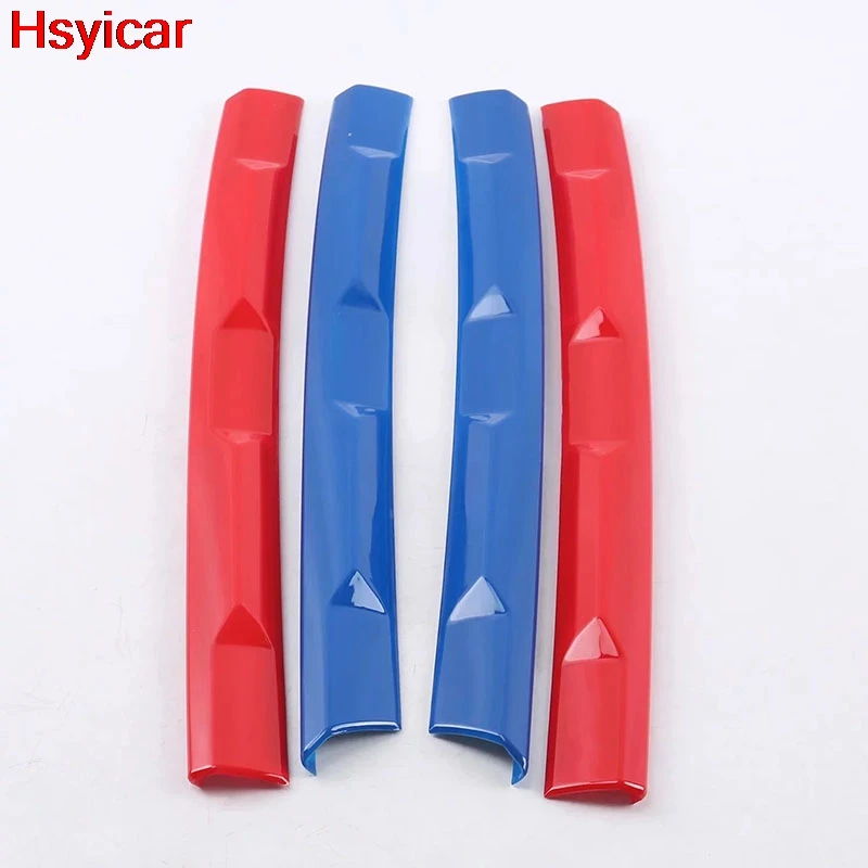 

Hsyicar For Volkswagen Tiguan MK2 2017-2019 Front Grill Color Modified Reflective Sticker Cover Trim Exterior Accessories ABS