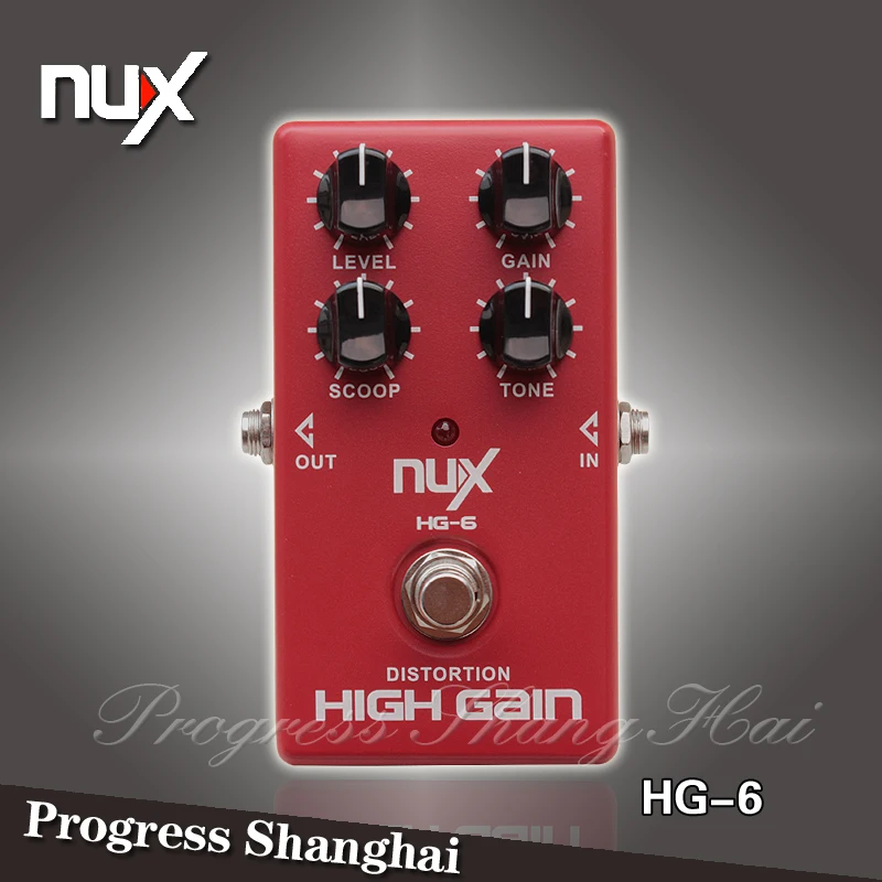 *NUX HG 6 Modern High Gain Distortion Effect / Electric Guitar effect Overdrive Effect Pedal