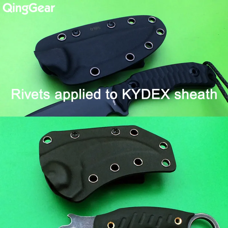 Ушко набор инструментов Комплект для втулки+ 100 Ушков для DIY Kydex оболочка охотничий нож части, инструмент для улицы