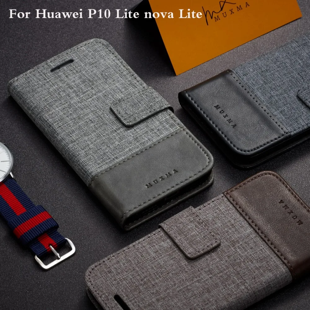 

Case cover For Huawei P10 Lite Leather Cases For Huawei Nova Lite Case Card Holder Wallet Bags