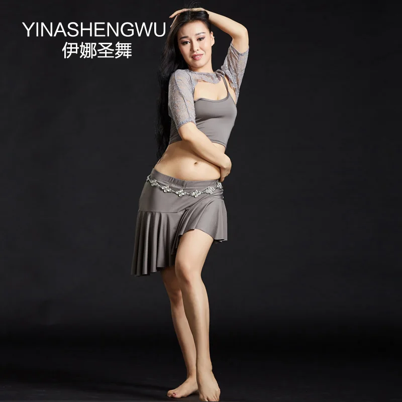 Belly Dance Clothes Dance Outfits 3pcs Top and Skirt Jacket Modal Wear Women Costume for Bellydance