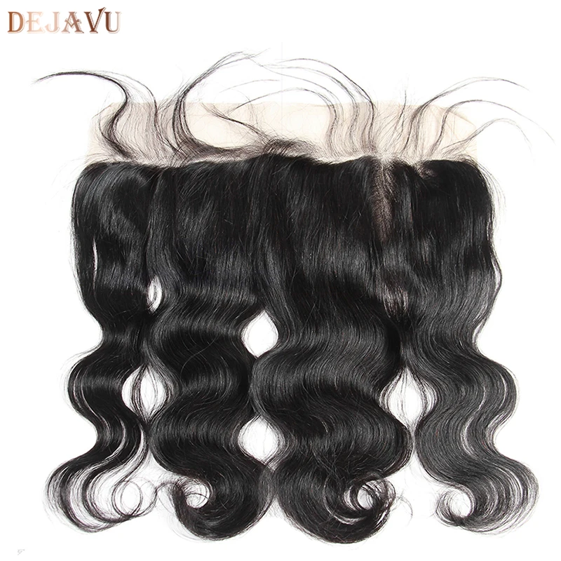 Brazilian Body Wave 3 Bundles With Frontal Closure Human Hair Weave Bundles Deals With Lace Frontal Closure Dejavu Hair Non Remy