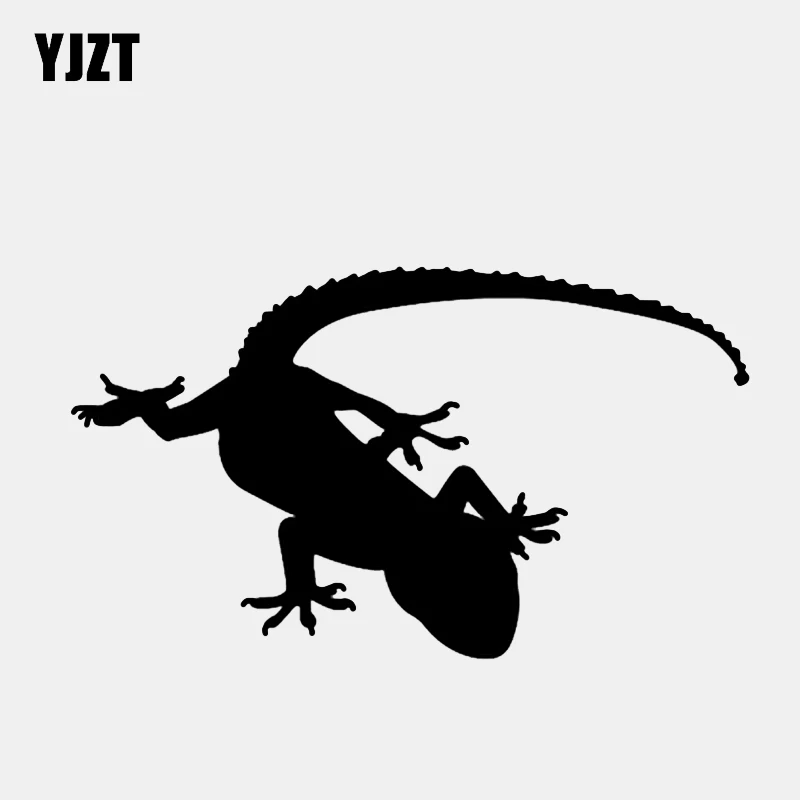 YJZT 14 5*8 4 см забавные виниловые декоративные автомобильные наклейки Gecko в виде