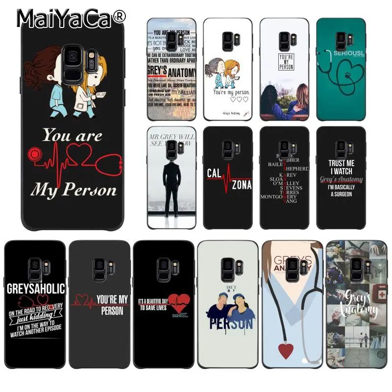 

MaiYaCa You're My Person Greys Anatomy Silicone Phone Cover for Huawei P9 P10 Plus Mate9 10 Mate10 Lite P20 Pro Honor10 View10