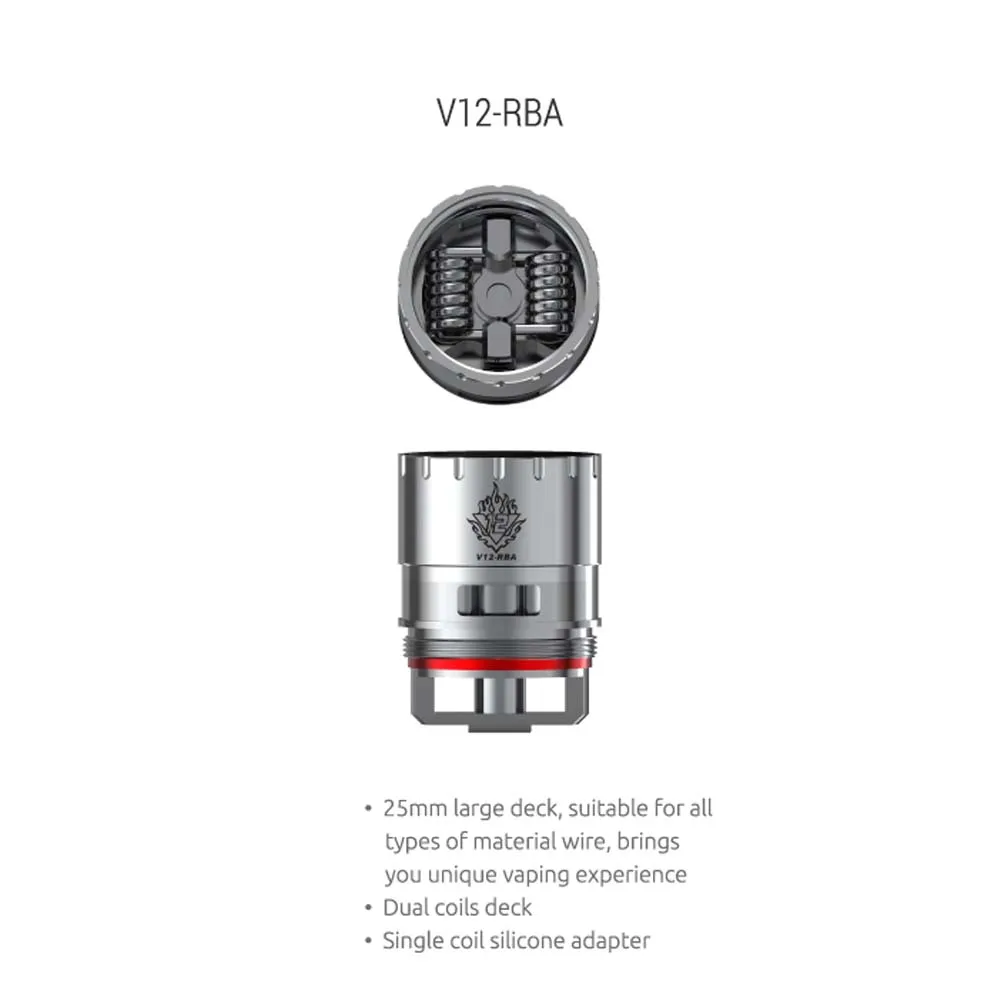 Аутентичные электронные сигареты ядро Smok TFV12 RBA T катушка с двойной катушкой