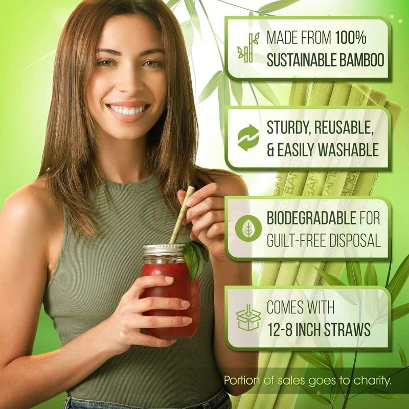 UPORS-200Pcs-Set-Bamboo-Straw-18cm-23cm-Reusable-Straw-Organic-Natural-Bamboo-Drinking-Straw-for-Party (5)