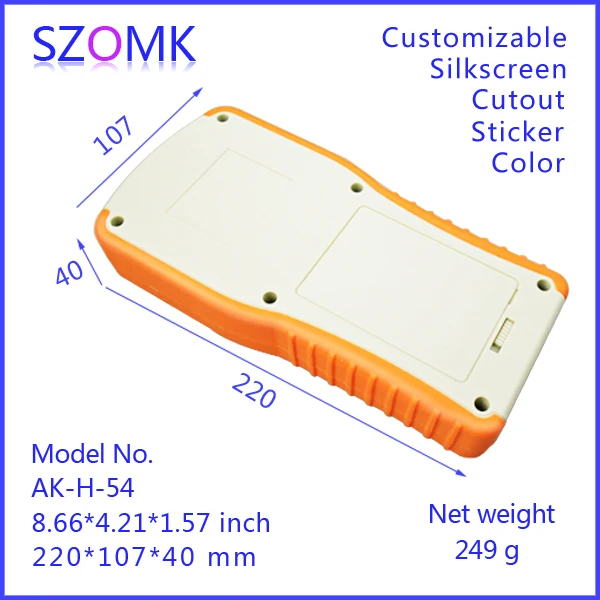 

one piece szomk high quality abs handheld distribution box abs mateial GPS handheld distribution box abs 220*107*40mm