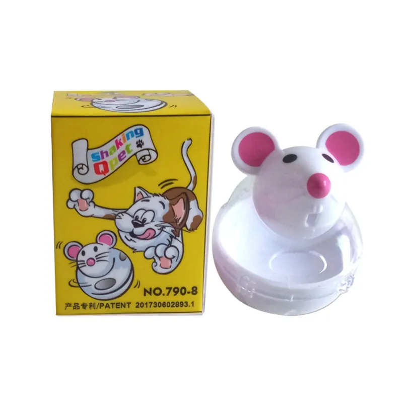 

Puzzle toys Cat molars Bitten Simulation mouse Pet bite toy Cat supplies Tumbler Cat and mouse with cat Plush Leaking ball