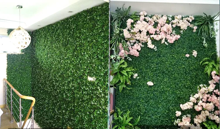 DIY искусственная пластмассовая трава листья цветы Флорес растения поддельные растения для домашнего магазина сада представить украшение стены