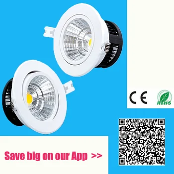 

Anti-fog Dimmable Led Downlight COB Ceiling Spot Light 5w 10w 20w 30W ceiling recessed Lights Warm Cool White Indoor Lighting