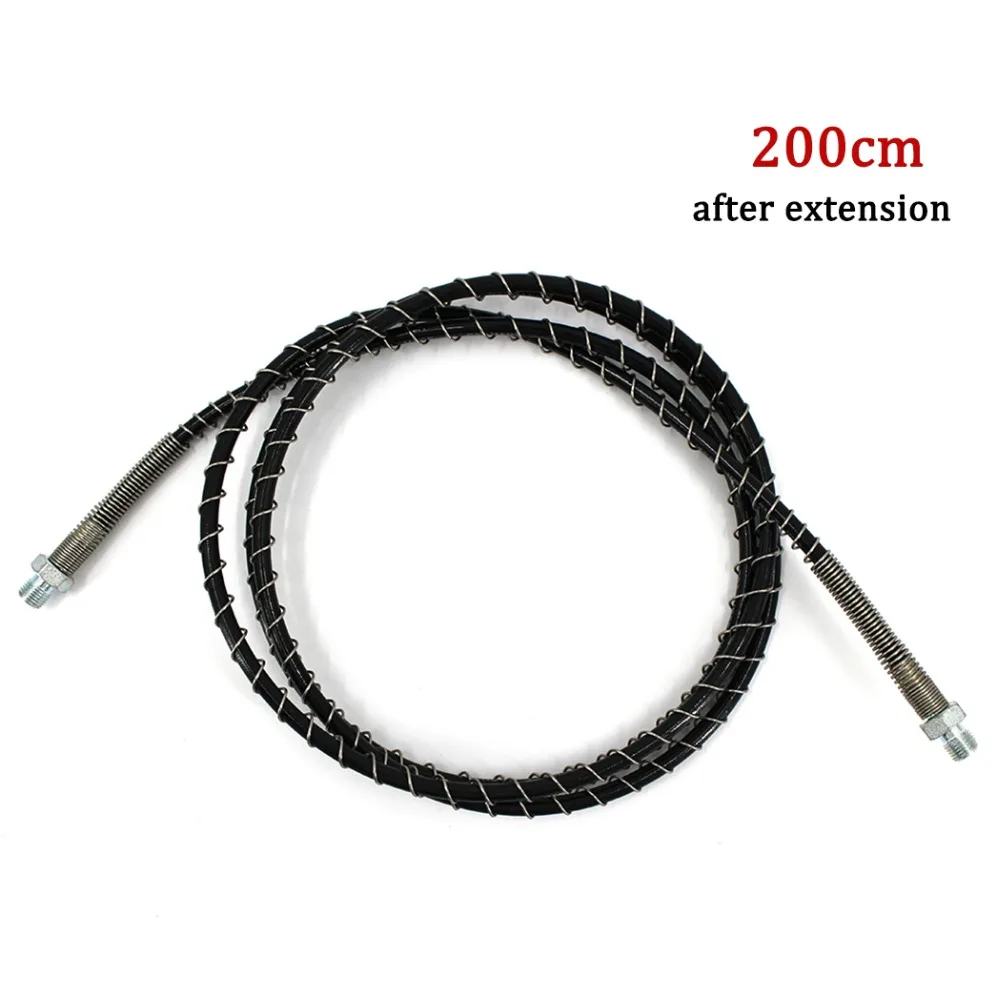 

High Pressure Hose 200cm Long M10x1 Male Thread PCP Airforce Paintball Pneumatic Device Nylon Hose 30MPA Carbon Steel Connection