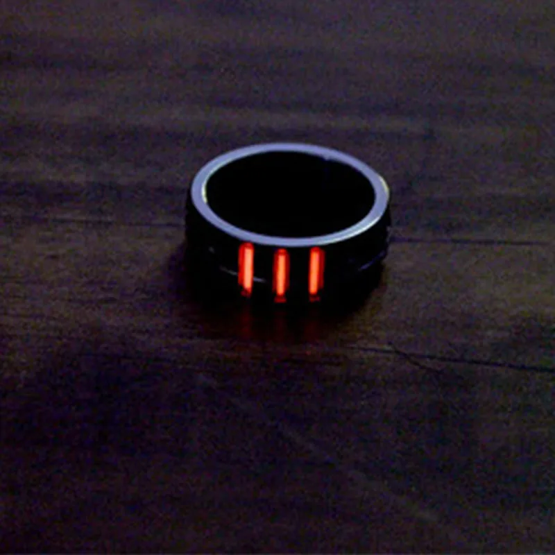 18 мм титановый сплав палец кольцо с 3 шт. тритиевые трубы EDC светящиеся кольца EDC Мульти инструменты - Цвет: Синий