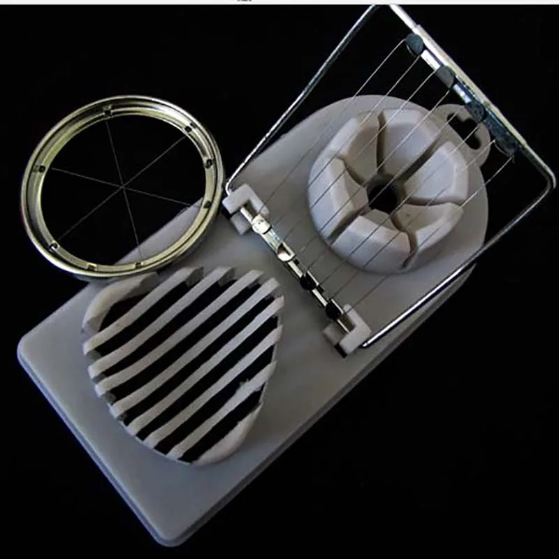 PAMICHI 1 pcs 2 In Egg Cutter Stainless Steel +ABS Colorful Mold Slicer Multifunction Kitchen |