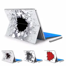 GOOYIYO-для Micro Surface Pro 4 5 виниловая задняя большая наклейка планшет Наклейка 3D эффект Живопись чехол с принтом чехол с логотипом вырезанным