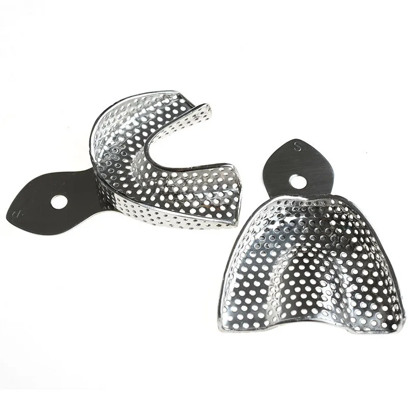 Hot-Sale-6pcs-1Kit-Dental-Produ inless-Steel-Impression-Tray-Bite-Denture-Instrument