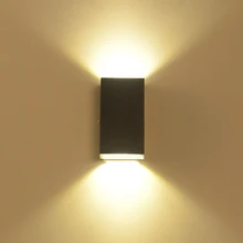 Thrisdar 6 Вт 10 Вт вверх вниз открытый светодиодный светильник для крыльца алюминиевый водонепроницаемый светодиодный настенный светильник для отеля Вилла балкон Уличный настенный светильник