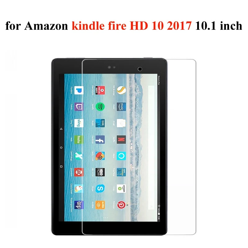 Прозрачное закаленное стекло для Amazon Fire HD 10 стекло для Kindle Fire HD6 HD8 HDX7 HD7 Защитная пленка для экрана - Цвет: HD 10 2017