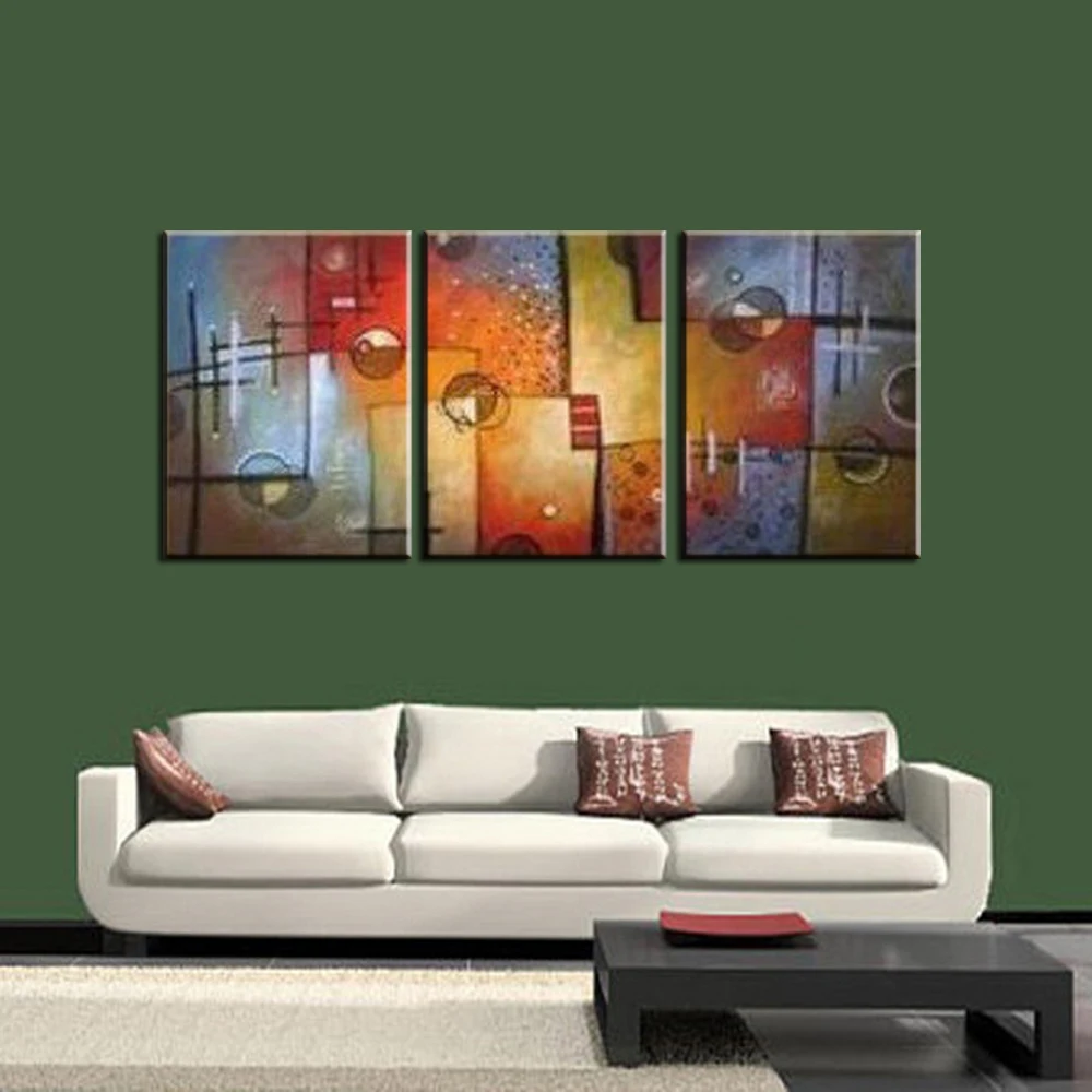 Online kopen wholesale hedendaagse moderne kunst uit china ... Woonkamer aan de muur gemonteerde witte