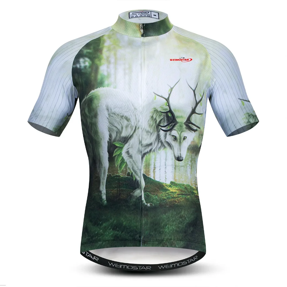 Спортивная кофта weimostar для мотоспорта Maillot Ciclismo быстросохнущая мужская летняя велосипедная рубашка с коротким Рукавом Молодежная велосипедная одежда 3D Тигр