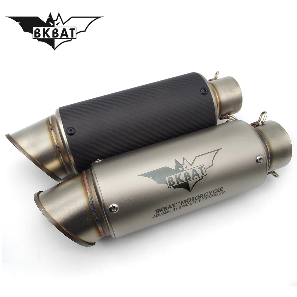 Universal Motorcycle Exhaust Pipe Muffler Motocross Pot Escape For HONDA DIO SCOOTER AEROX 155 BRAKE LIGHT MOTO YAMAHA XJR | Автомобили и