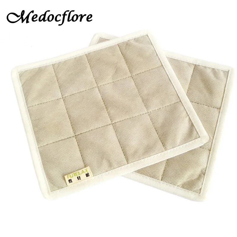 

Pure Chinese medicine small size gold moxa bag hot compress moxa for knee health care physiotherapy 2 pcs/set