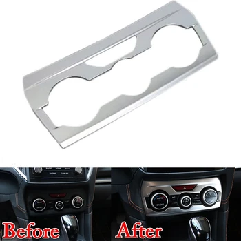 

Car Interior Moludings ABS Air Condition A/C Control Switch Panel Cover Trim Fit For Subaru XV 2018 Car Styling Accessories