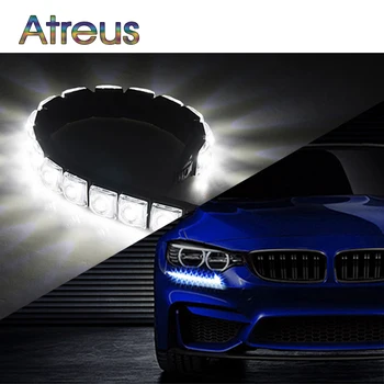 

Atreus Car LED Day Lights 12V For Renault duster megane 2 3 Volvo xc60 xc90 Mazda 3 6 cx-5 Seat accessories 1Pair DRL fog lamp