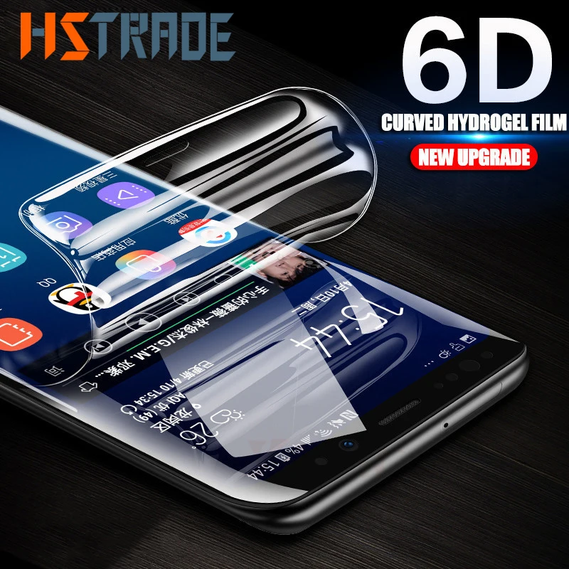 Мягкая Гидрогелевая пленка 6D с полным покрытием для Samsung Galaxy Note 8 9 S6 S7 Edge Защитная
