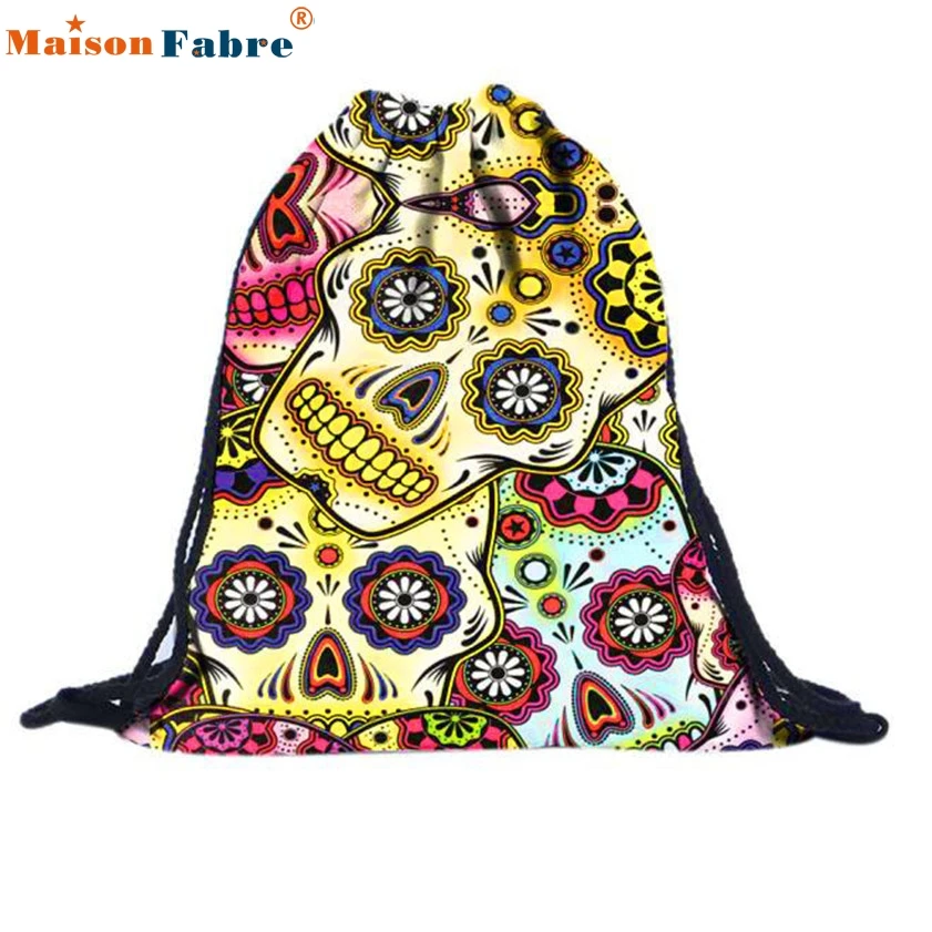 

High quality Unisex Emoji Backpacks 3D Printing Bags Drawstring Backpack