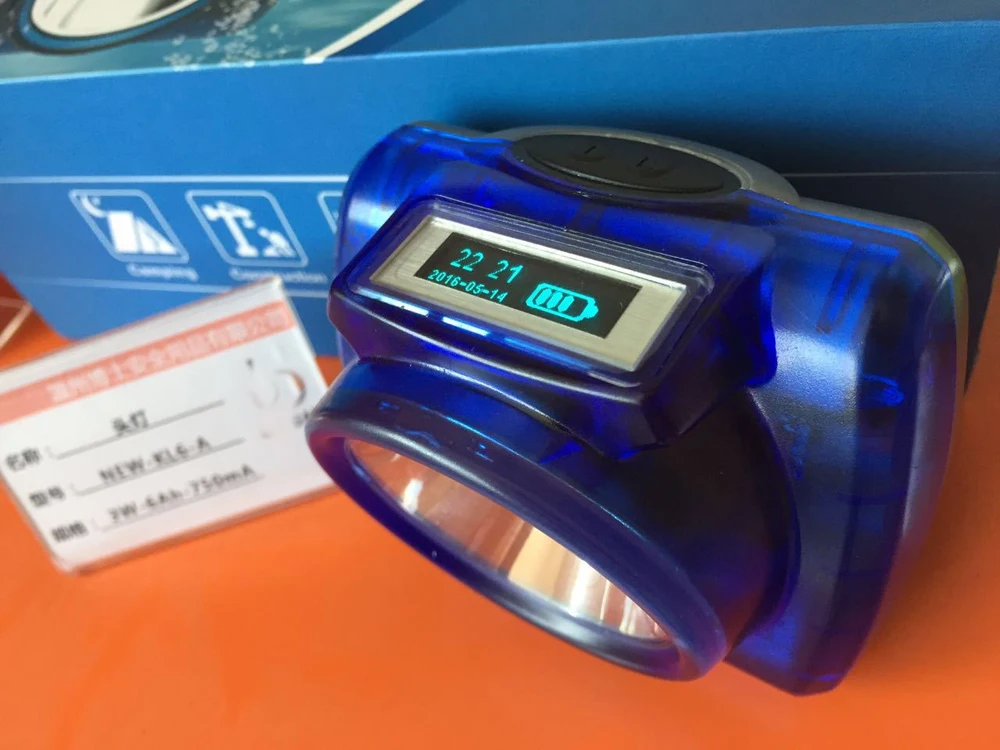 Waterproof IP68 6200mAH 3W Battery Capacity Explosion-Proof 15000LX Mining Cap Lamp searchlight