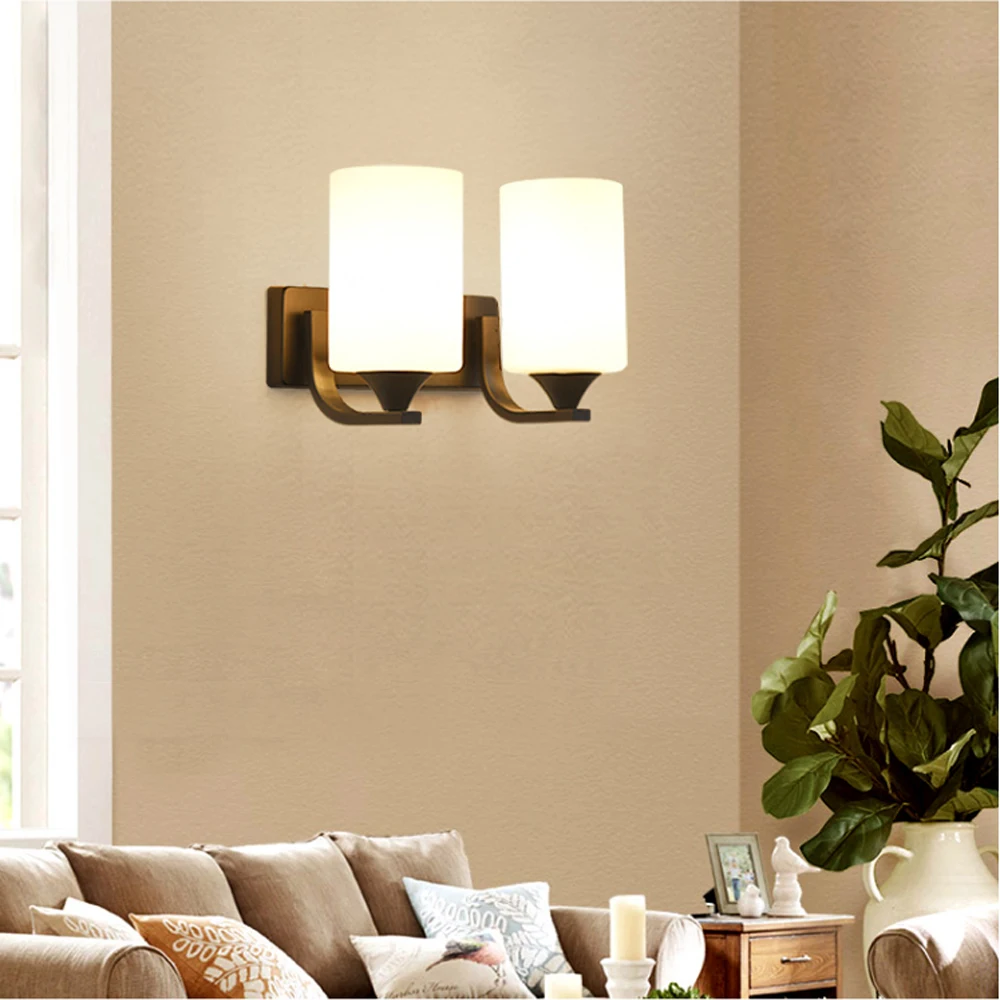  HGhomeart American Iron Wall Lamp Wall Mounted Bedside Lamps 110V-220V E27 Up Down Light Outdoor Wa - 32814462890