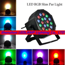 18*3 Вт ЕС/США штекер светодиодный сценический лампа LED RGB DMX 512 лазерный проектор Освещение Рождество мини DJ клуб освещение для диско вечеринки шоу