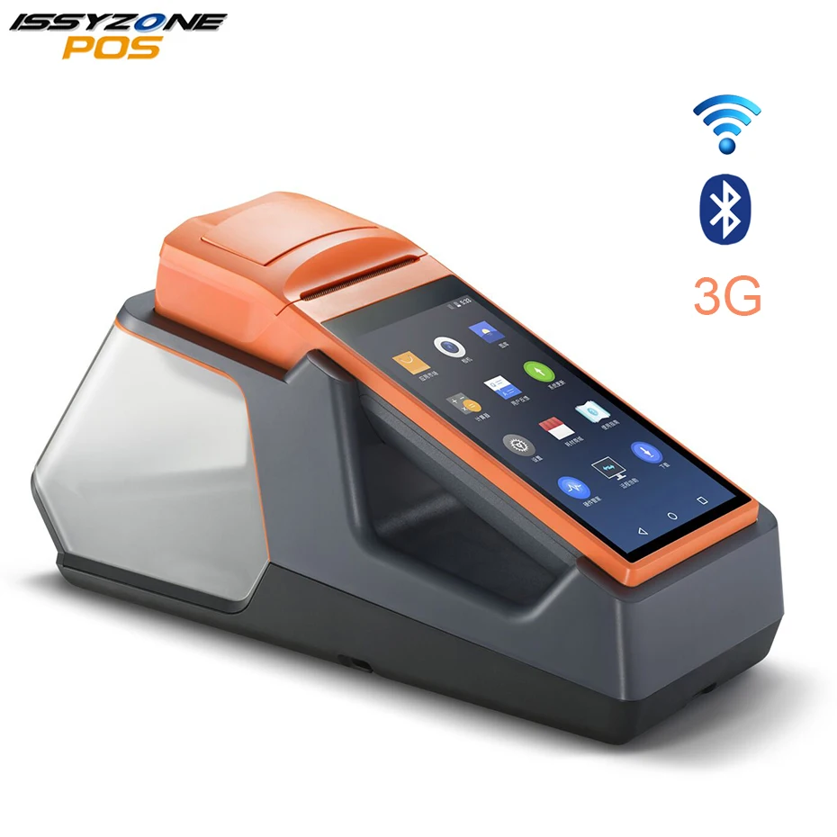 

Issyzonepos Android 6.0 POS Sunmi V1s Terminal Handled PDA 3G WiFi Bluetooth Printer Print Order Receipt Loyverse iEARP Software