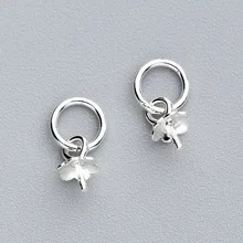 5 pçs/lote 925 Sterling Silver Pearl Pendant Connector Bail Caps 6x4mm Colar Bead End Caps Bandejas DIY jewelry Making Achados