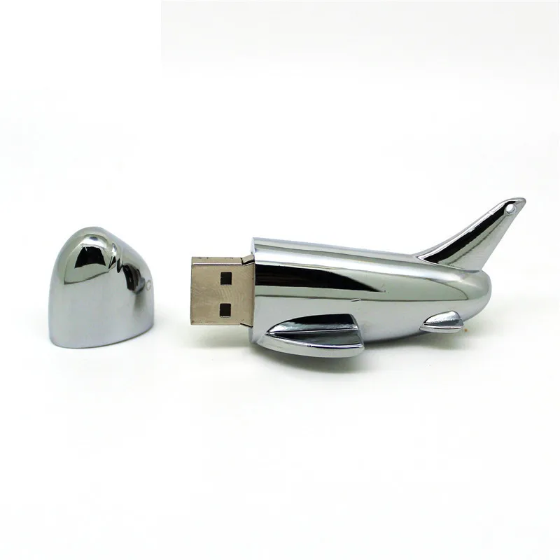 Новый металлический usb диск в форме самолета 4 ГБ 8 флеш накопитель USB 2 0 накопители
