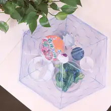 1 шт. кухонный сложенный колпак из сетки для еды анти мухи комары зонтик гигиеническая сетка Стиль блюдо для еды крышка гриль для пикника кухонные принадлежности Инструменты