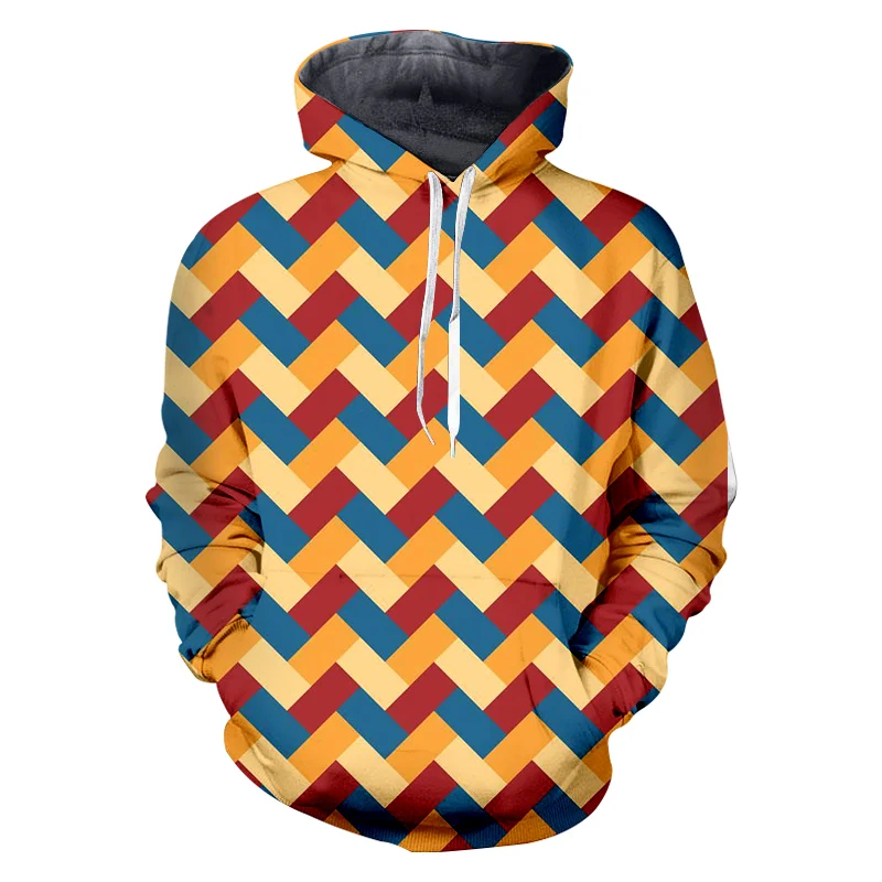 OGKB Fall Winter Women/men's Hiphop Streetwear Tracksuits Long Sleeve O-neck Pullovers Print Rainbow 3D Sweatshirt Hoodies - Цвет: Colorful