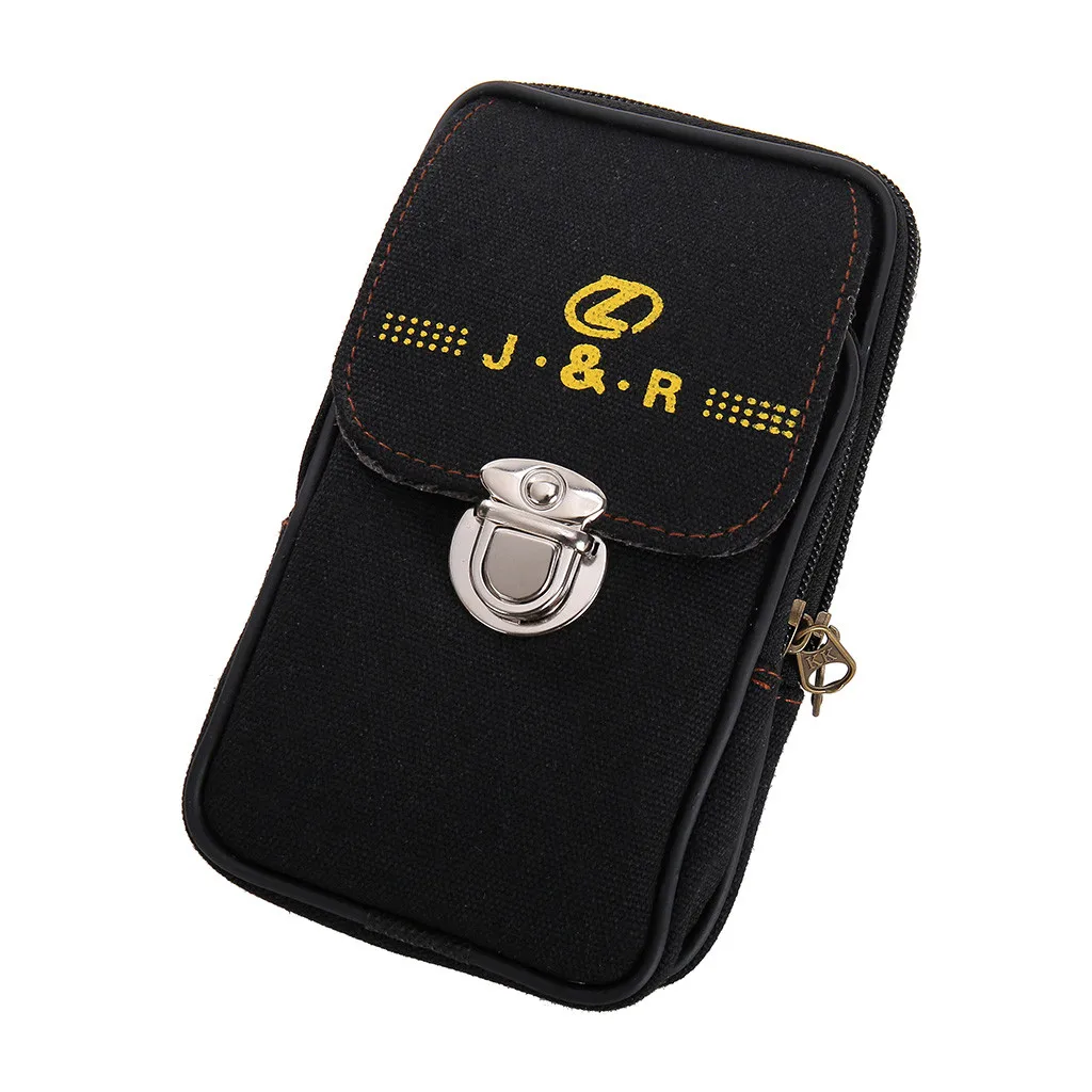 Мужской холщовый Водонепроницаемый одноцветный маленький кошелек-держатель для карт, портмоне, клатч, сумочка для карт и монет