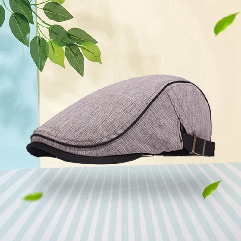 Хлопковый и льняной Конопляный берет для мужчин Gorras Planas, кепка Boinas Masculinas, плоская кепка s, мужские шапки