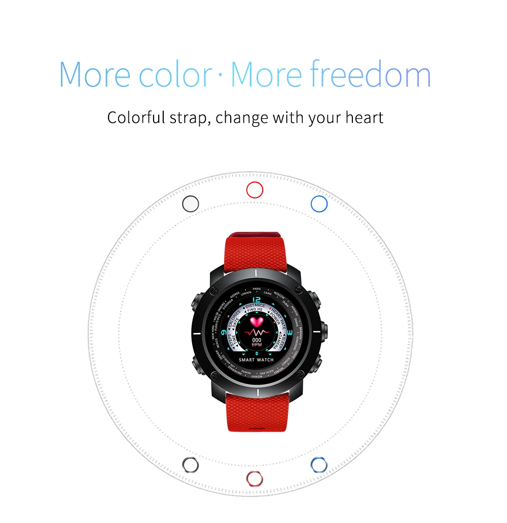 SKMEI Цвет Экран Смарт-часы Для мужчин Для женщин динамический монитор сердечного ритма калорий Фитнес браслет IP67 Водонепроницаемый Смарт-часы с Bluetooth